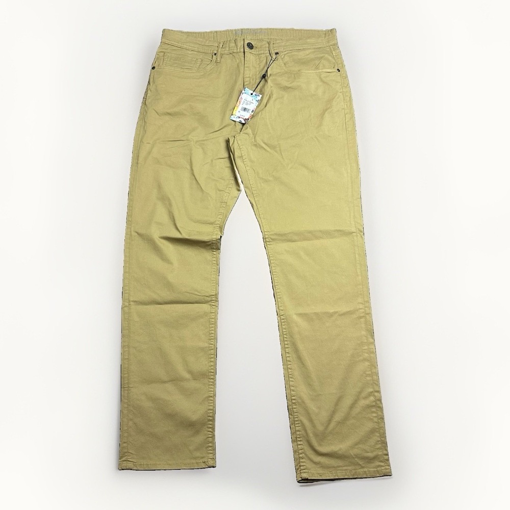Robert Graham Mens 35x32 Hagley Pant Khaki Chino Straight Leg Stretch NEW $188